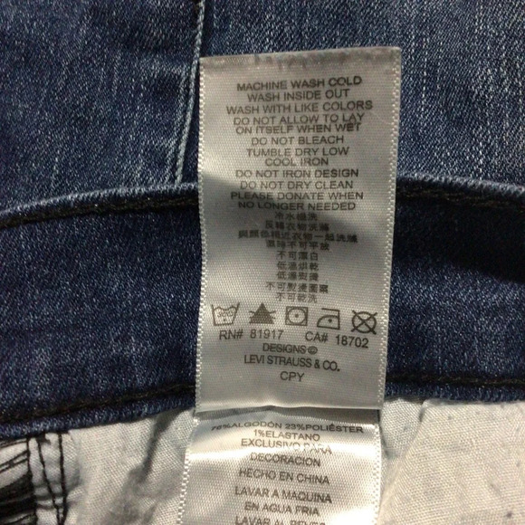 Levi’s 511 Slim Blue Denim Jeans - Size 14 - Picture 9 of 9